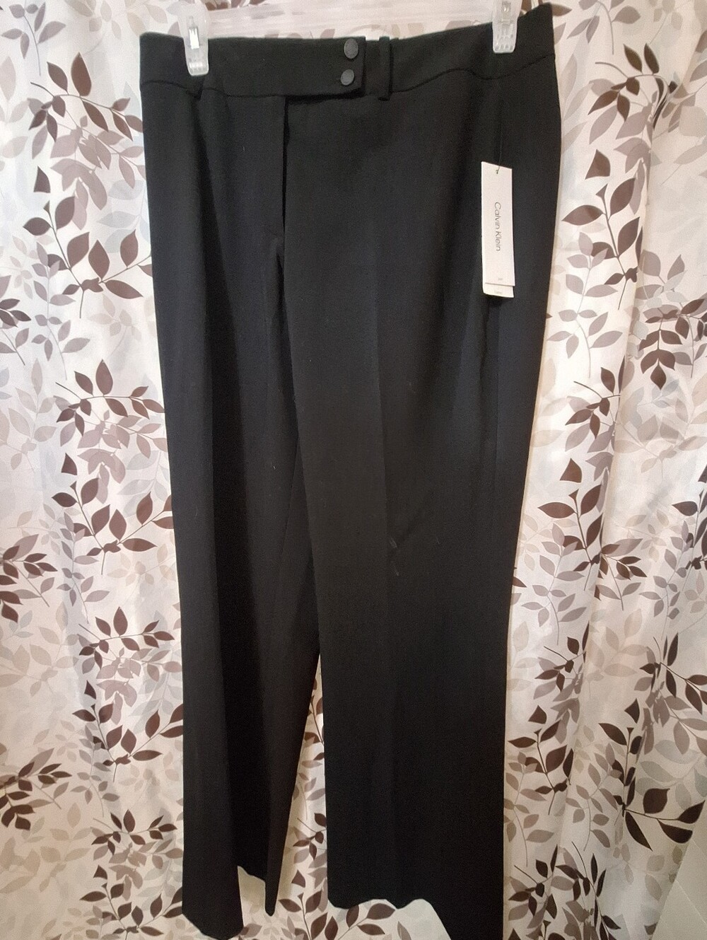 New Calvin Klein Curvy Fitted Trousers Black 10